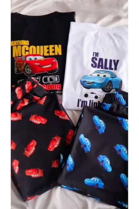 McQueen ve Sally Çift Pijama Takımı
