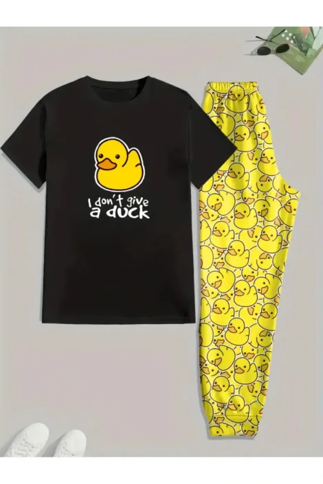 I Don't Give a Duck Pijama Takımı